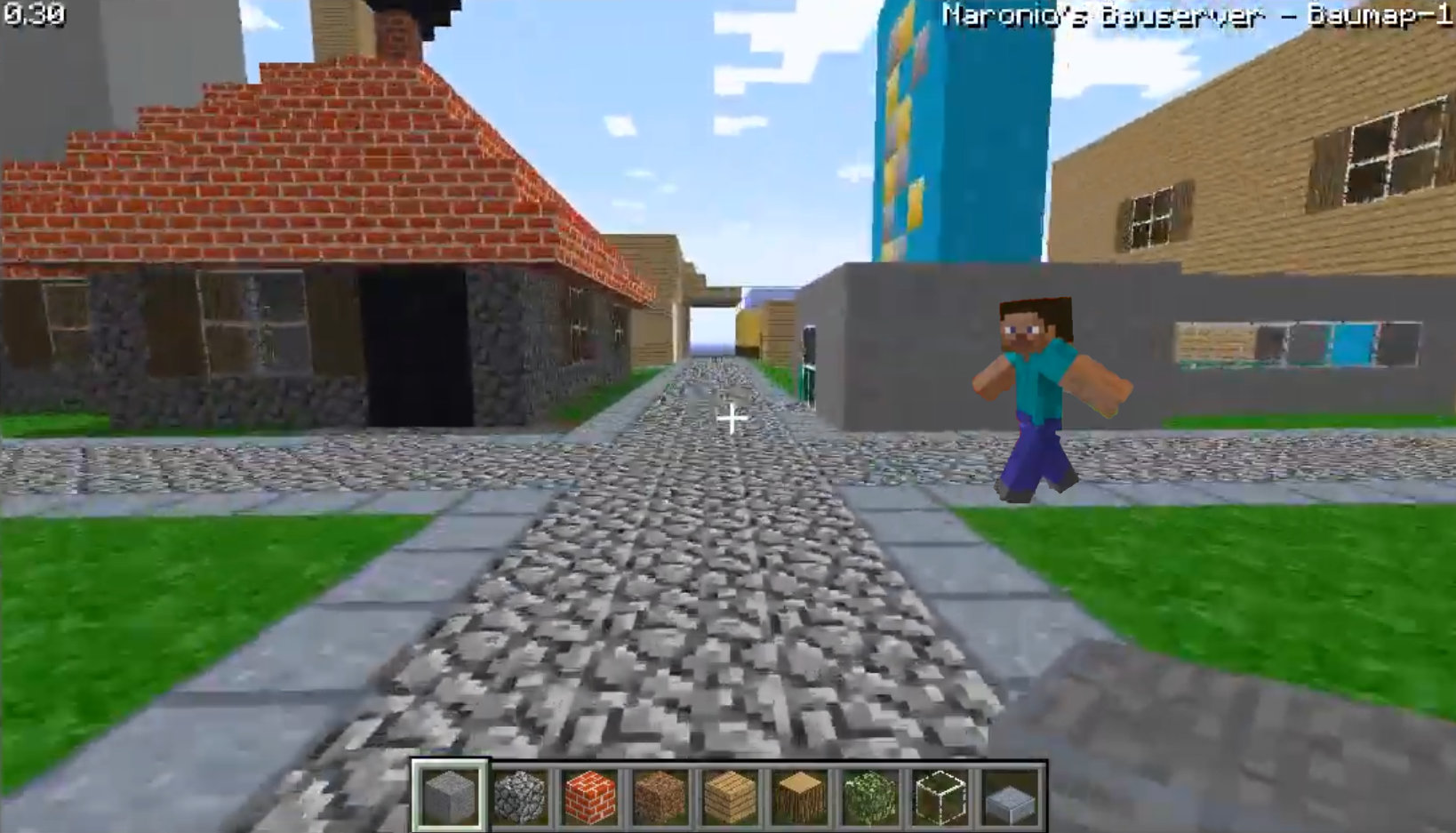 Screenshot aus dem Minecraft Classic Server